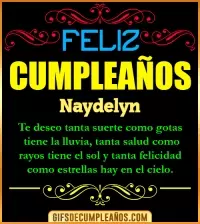 GIF Frases de Cumpleaños Naydelyn